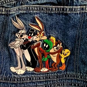 Vintage Warner Brother Looney Tunes Overalls Large